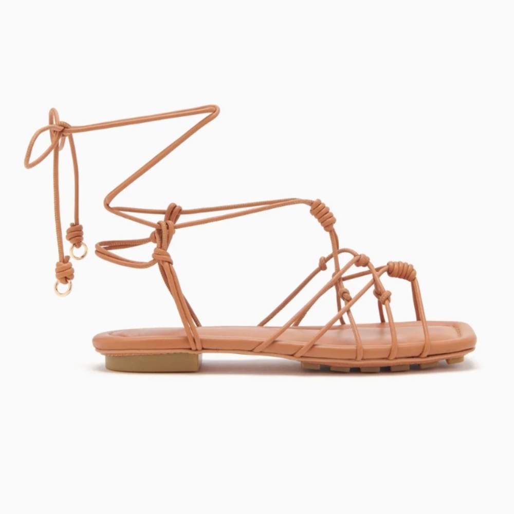 NWT Ulla Johnson Freya Knotted Flat Sandal Size 6.5B (011)